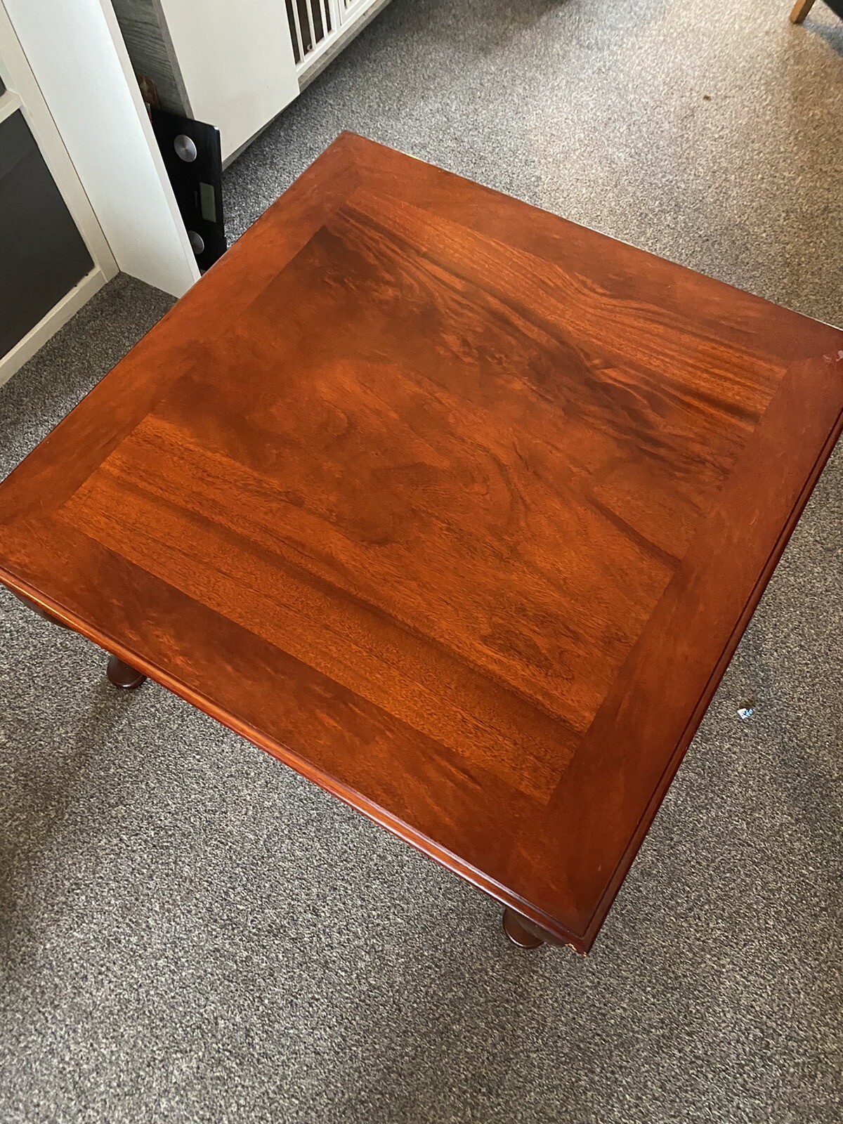 Vintage Square Wooden Coffee Table eBay