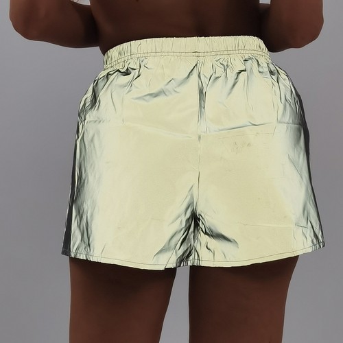 Womens Short Pants Festival Shorts Fitness Hot High Waist Bottoms Metallic - Picture 7 of 25