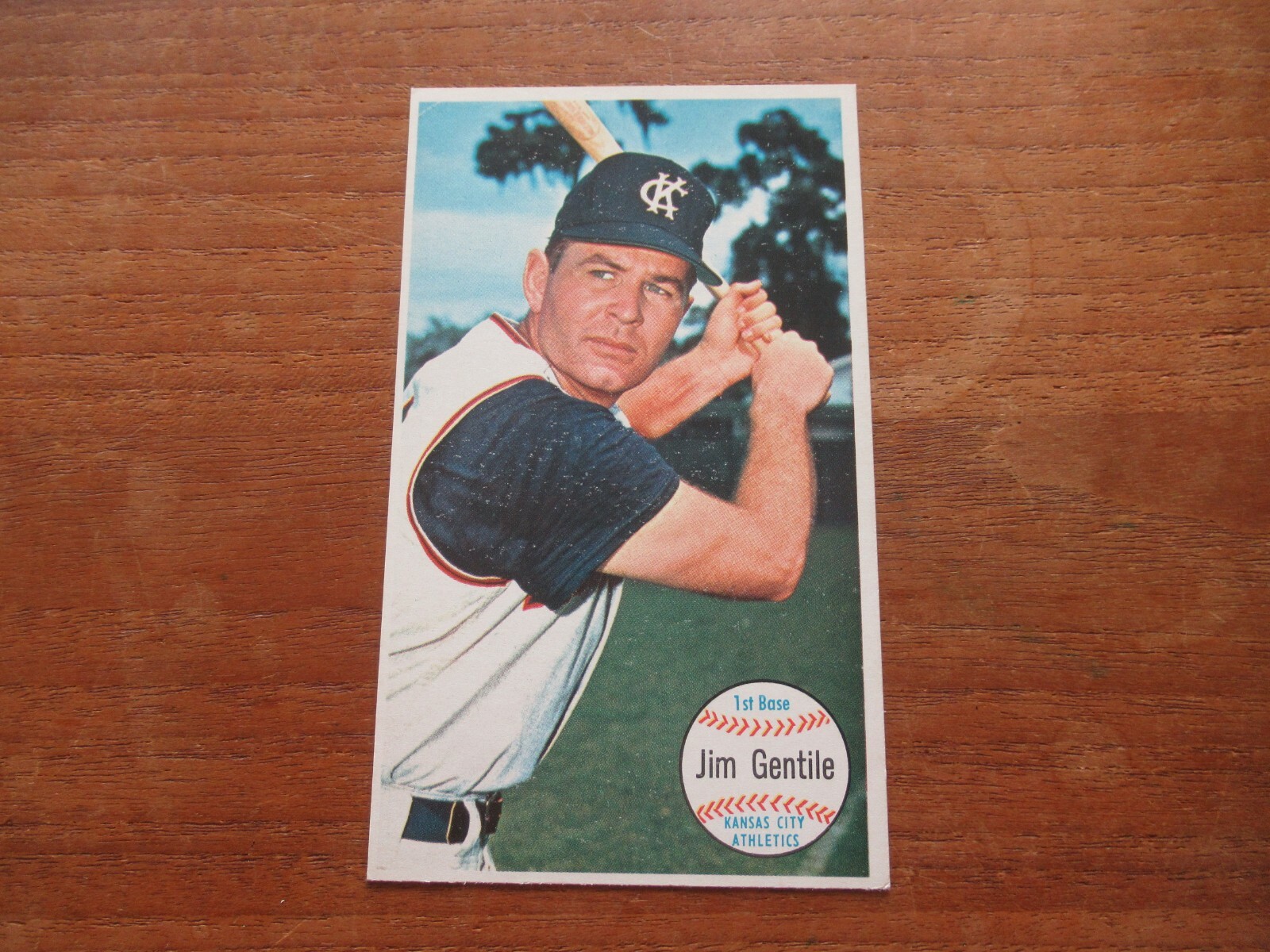 1964 TOPPS GIANTS JIM GENTILE #15 KANSAS CITY ATHLETICS HIGHER GRADE SETBREAK