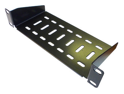 1 HE HALBES RACK 9,5 Zoll breites REGAL, 100 MM TIEF STAHL METALL BELÜFTET Basis 