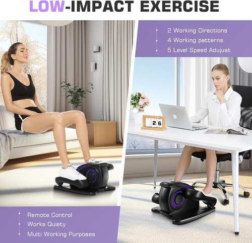under Desk Elliptical Machine, Electric Seated Pedal Exerciser, Mini Elliptical - Bild 4 von 12