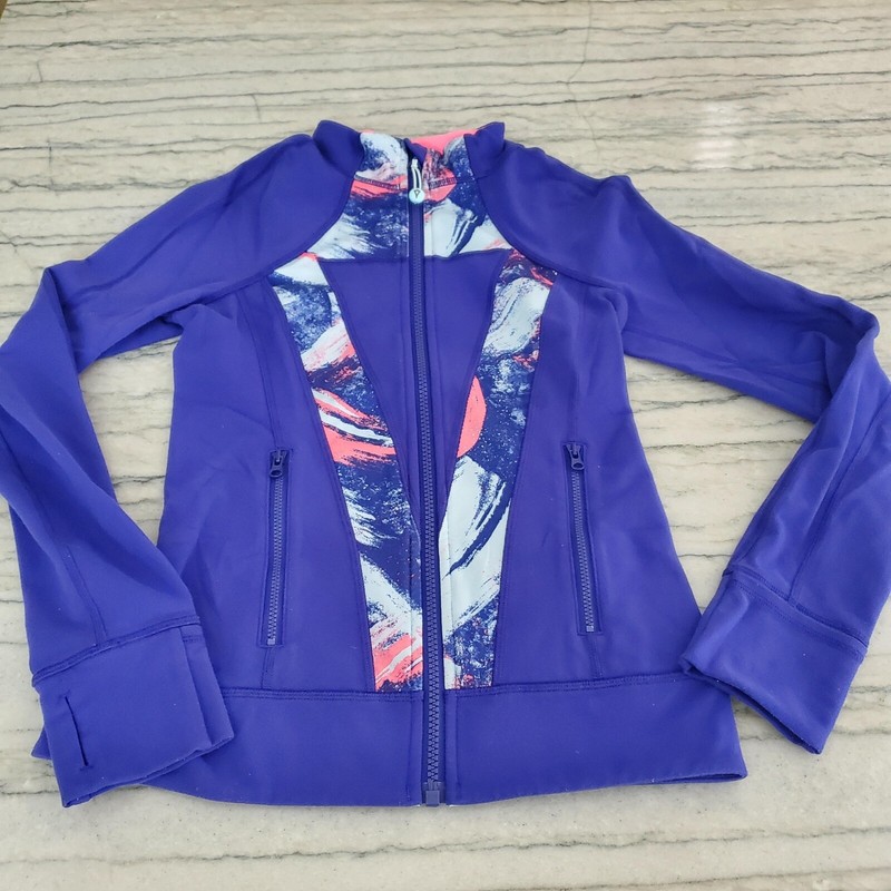 Ivivva by Lululemon Girls Purple Perfect Your Practice Jacket Size 12
