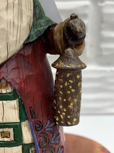 2002 Jim Shore 5-1/2” Santa with Primitive Lantern Ornament Figurine with Tags - Picture 3 of 10