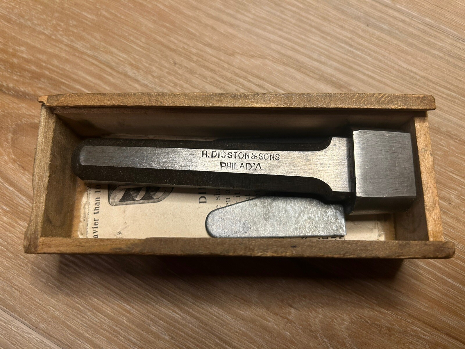 Antique Saw Swage, Conqueror 4, Henry Disston & Sons Original box