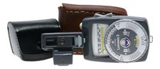 Gossen Lunasix 3 set hand held light exposure f/stop meter vintage case