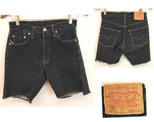 Vintage Levi's 501 S Jean Shorts 29x29 Deep Indigo V Stitch Big E Red Tab W3890