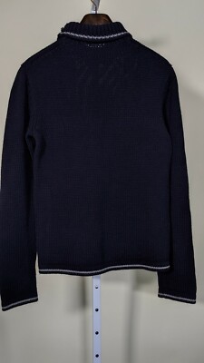 トップス Y's for men turtleneck knit wool cotton Yohji Yamamoto Y's For Men Dark Blue Knit Turtleneck Japan | eBay