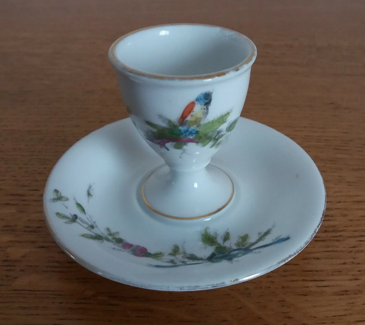 Coquetiers en porcelaine, ensemble de 6 pièces avec ouvre-œufs, porte