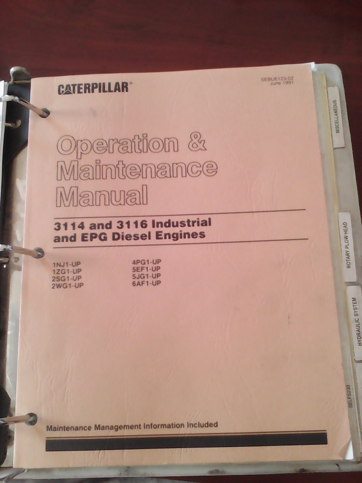 Kodiak Northwest Parts & Service Manual.Caterpillar operation