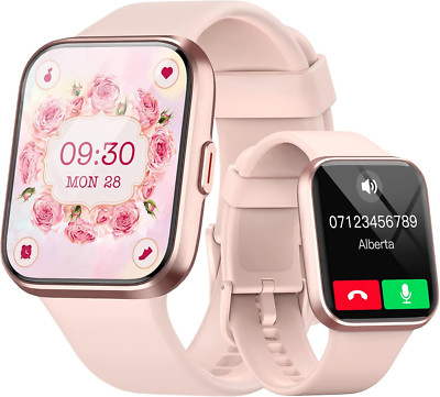 Smartwatch Damen Frauen mit Telefonfunktion Armbanduhr Sportuhr Fitnessuhr