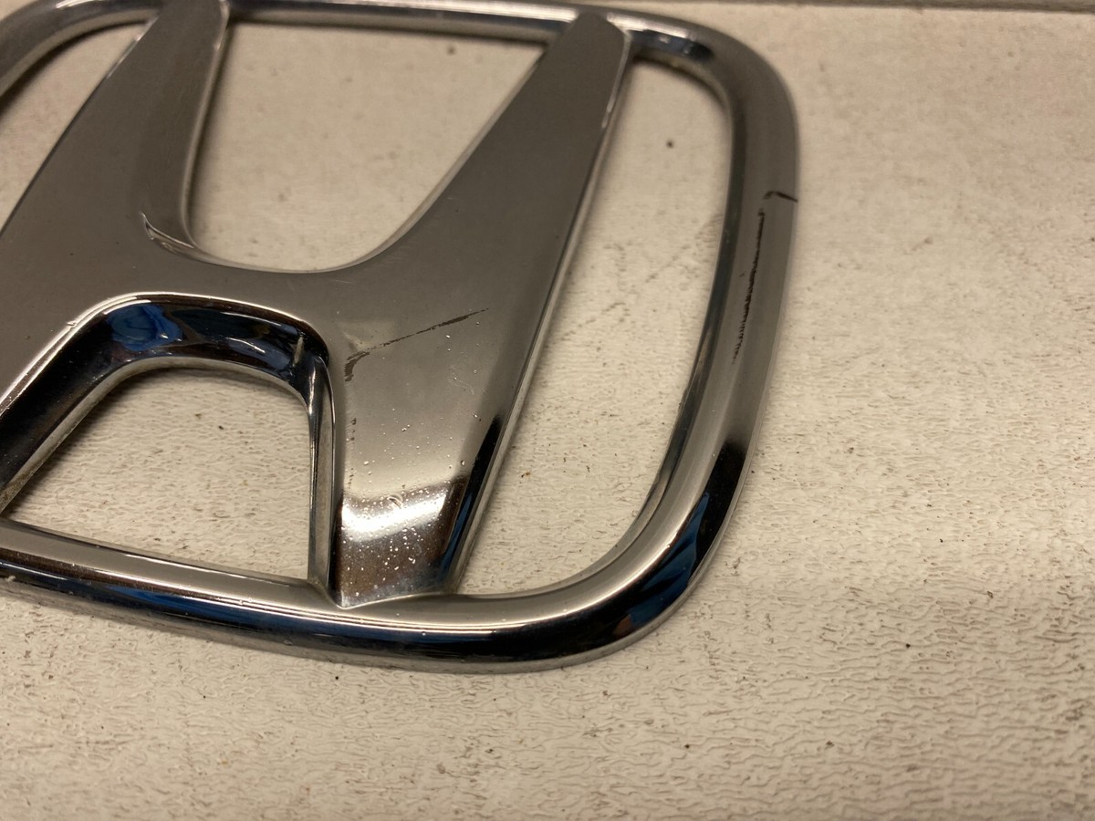 Honda Front Grille Emblem – Fits 2003-2004 Accord & 2007-2008 Fit – Chrome With Adhesive