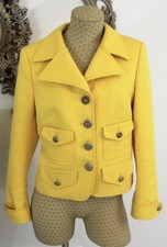 Escada Vintage Yellow Jacket New Size 42 Rrp £2000 Show Stopper!!