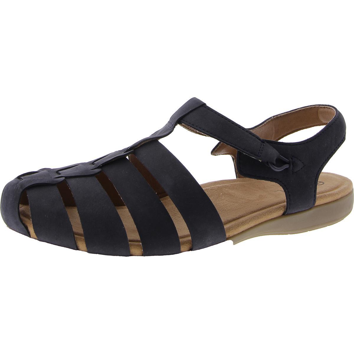 Повседневные босоножки на плоской подошве Earth Womens Blake Leather Slip On BHFO 8852