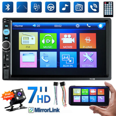 Double 2Din 7'' Car Stereo Radio Wireless Car player USB Bluetooth MP5 Player