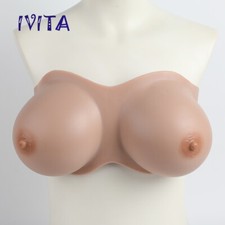 IVITA G Cup Silicone Bandeau Breast Form Crossdressing Boobs Drag Queen Breasts