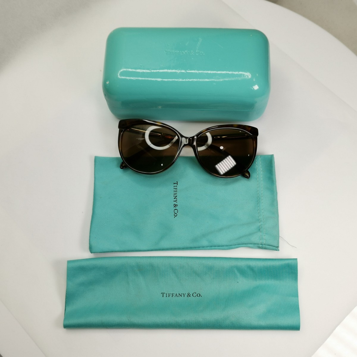 Tiffany & Co 2014 Sunglasses Roman Numerals Brown TF 4097 Atlas