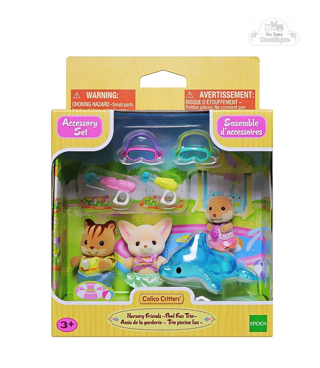 Sylvanian Families Calico Critters Nursery Friends Pool Fun Trio