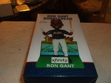2023 Atlanta Braves Ron Gant 93 Press Box Fire Bobblehead  W/ Program
