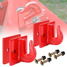 3/8" Bolt On Grab Hooks For Loader Tractor Bucket Heavy Duty Steel Pack Of (2)