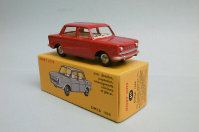 A46 1:43 DINKY TOYS 519 SIMCA 1000 ROUGE EXCELLENT ETAT