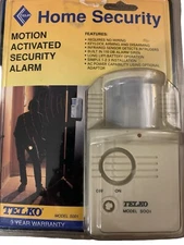 NEW TELKO Motion Activated Security Alarm Model S001 *READ*