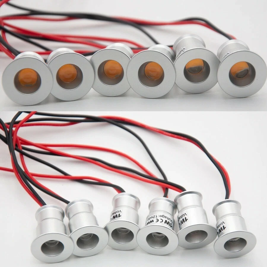 RGB 1W 12V Mini LED Downlight Dimmable IP65 Outdoor Interior Spotlight Stair