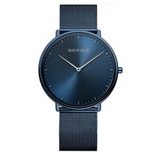 Image of Bering Unisex Watch Wrist Watch Ultra Slim Blue - 15739-397 Stainless Steel