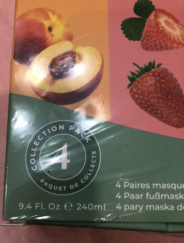 PLANTIFIQUE Peeling Foot Mask Repairs Heels Removes Dry Dead Skin Variety 4 Pack - Picture 15 of 15