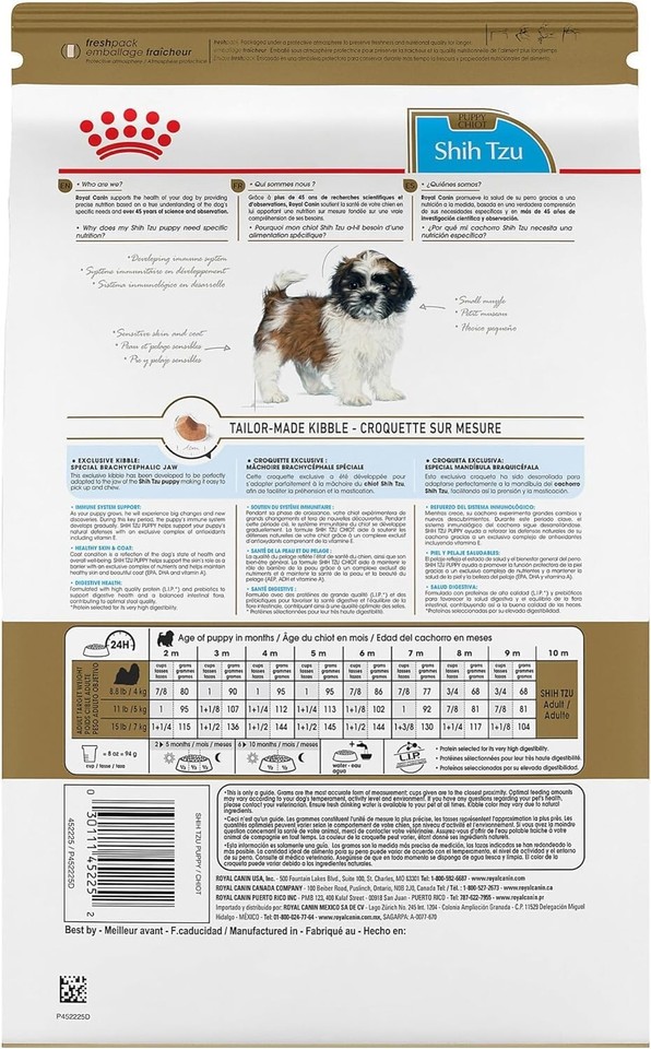 Royal Canin® Breed Health Nutrition® Shih Tzu Puppy Dry Dog Food, 2.5