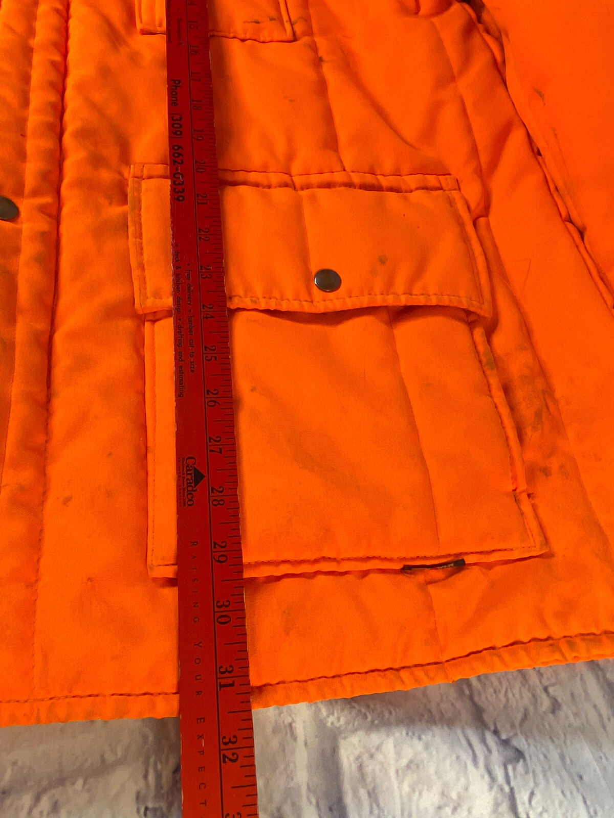 Red Head Jacket Men's Orange Solid Long Sleeves B… - image 11