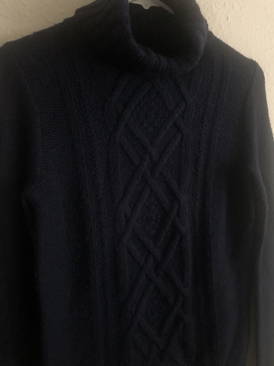2000s J. Crew Knit Turtleneck Sweater, Blue XS | eBay