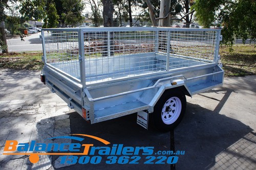 8X5 HOTDIP GALVANISED FULLY WELDED TIPPER BOX TRAILER WITH 600mm REMOVEABLE CAGE - Picture 6 of 12