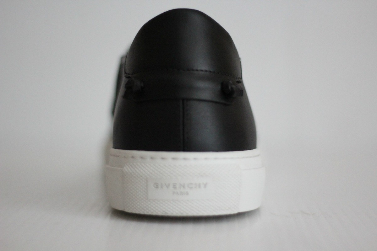 Givenchy Army Skull Slip-On Leather Skate Sneaker - Black - Size 12US / 45 (Y93) Givenchy Army Skull Slip-On Leather Skate Sneaker - Black  main image 2
