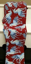 Lularoe OS Leggings Actual Unicorns Red/Maroon HTF **Brand New**