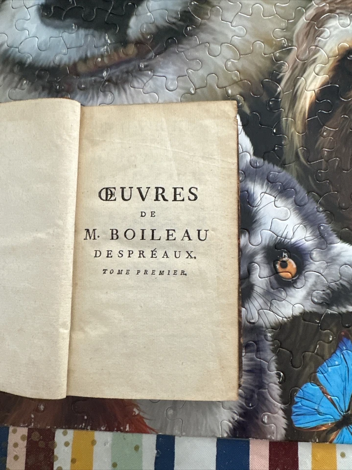 WORKS OF M.BOILEAM DESPREAUX-FIRST VOLUME-FRENCH EDITION - Image 2 of 4