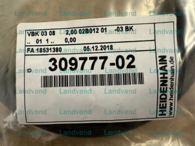 HEIDENHAIN connecting cable 2 meter ID# 309777-02 new sealed in bag