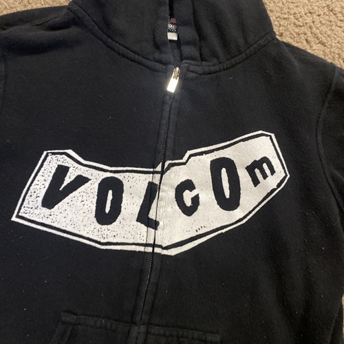 Volcom Unisex Kids XS Black Zipup Hoodie - Picture 2 of 4