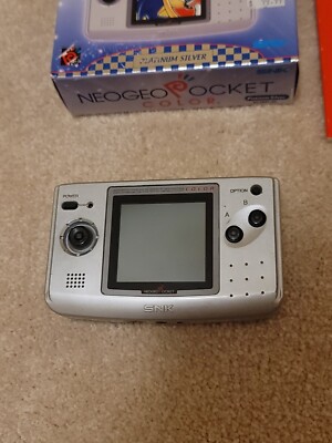 Neo Geo Pocket Color Silver Sonic System & Box NEOGEO NGPC USA