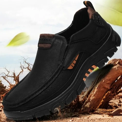 Herren Halbschuhe Freizeitschuhe Wasserdicht Outdoor Slipper Sneaker Wasserdicht Schwarz - Bild 8 von 18