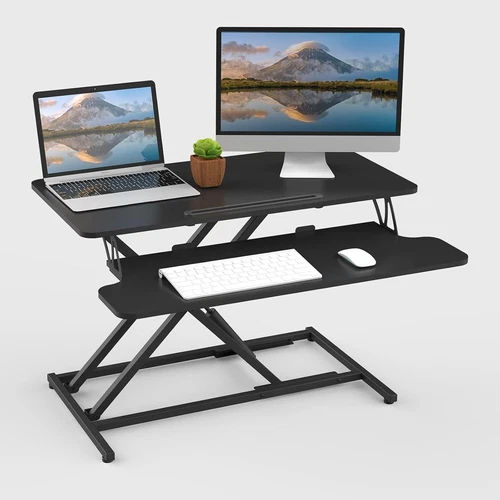 ERGOMAKER Stehpult Konverter, 32"/80cm breit höhenverstellbar Quick Sit to