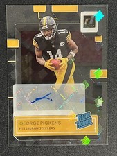 2022 Clearly Donruss George Pickens Holo Logo SSP Rated Rookie Auto RC Steelers