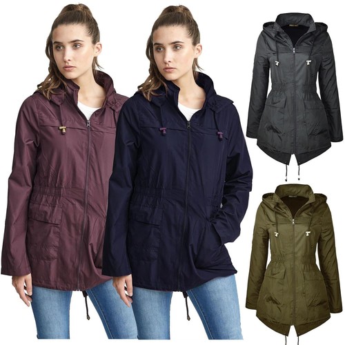 Hooded Parka Rain Jackets 