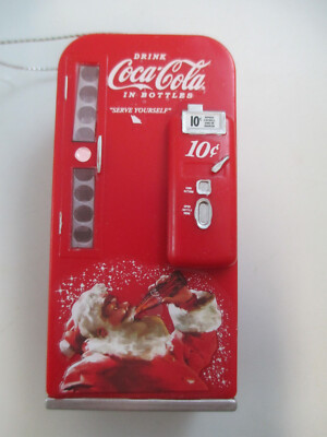 Coca-Cola Kurt S Adler Vending Machine Santa Holiday Christmas Ornament