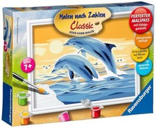 Ravensburger 27893 Dessins Numérotés Dauphin Set de Peinture Amis Mer 18 X 13 CM