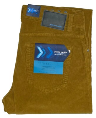 Pierre Cardin Cord Lyon Tapered Futureflex Stretch Tobacco Mustard 3000.2205 1st Choice