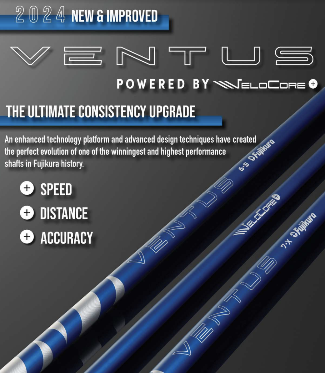 Manche Fujikura VENTUS VeloCore (Bleu) Pour Driver - Choisissez Poids, Flex Et Adaptateur !