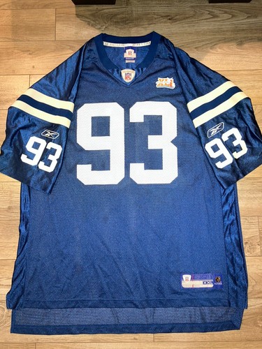 Dwight Freeney #93 Indianapolis Colts NFL Super Bowl Reebok Jersey 2XL 2X - Picture 2 of 4