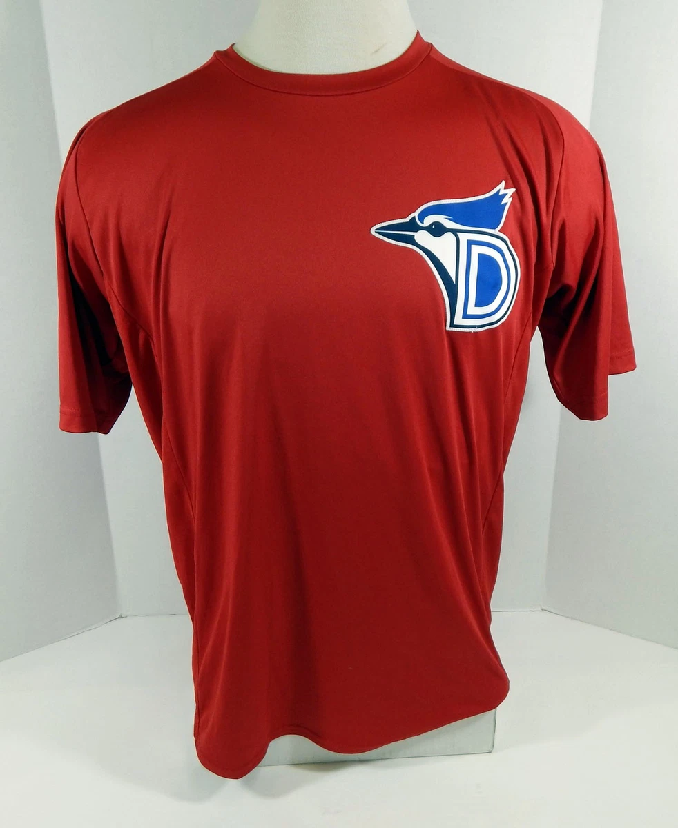 Dunedin Blue Jays 46 Game Used Red Jersey Canada Day XL DP12771