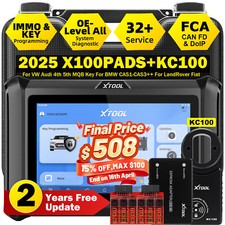XTOOL X100 PADS+KC100 Car IMMO Key Programmin...