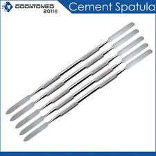 5 Pc Dental Cement Spatula Mixing Knife Stainless Steel Restorative Double Ended